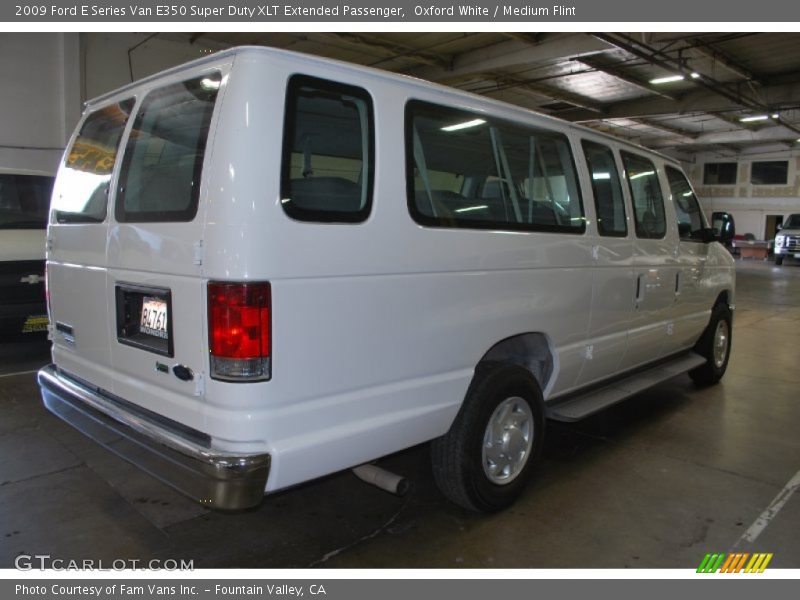Oxford White / Medium Flint 2009 Ford E Series Van E350 Super Duty XLT Extended Passenger