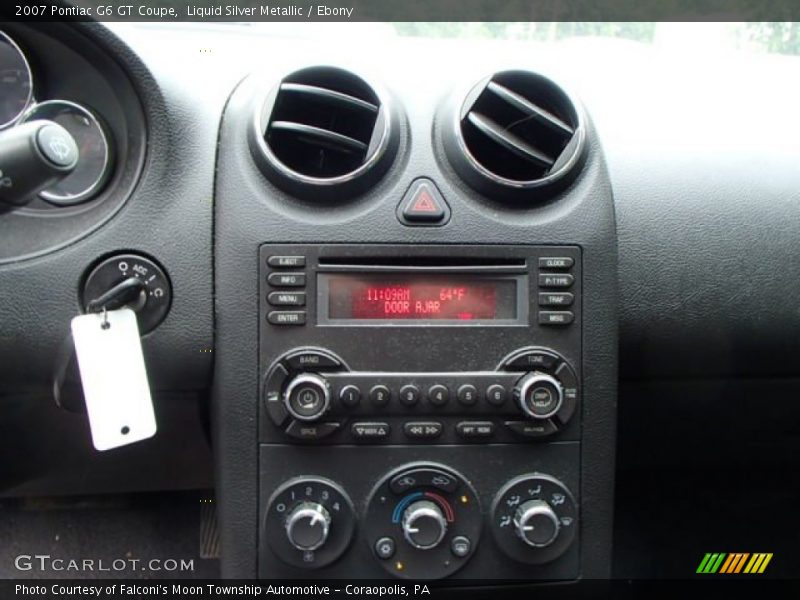 Liquid Silver Metallic / Ebony 2007 Pontiac G6 GT Coupe