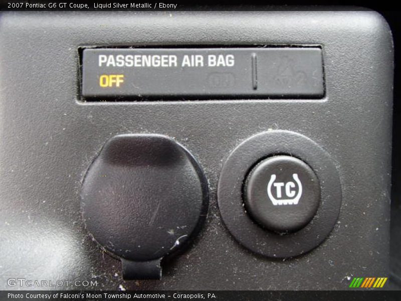 Liquid Silver Metallic / Ebony 2007 Pontiac G6 GT Coupe