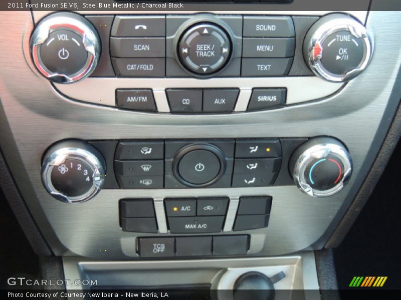 Steel Blue Metallic / Charcoal Black 2011 Ford Fusion SE V6