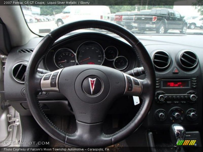 Liquid Silver Metallic / Ebony 2007 Pontiac G6 GT Coupe