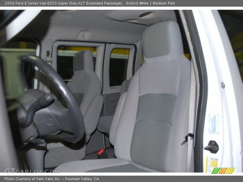 Oxford White / Medium Flint 2009 Ford E Series Van E350 Super Duty XLT Extended Passenger
