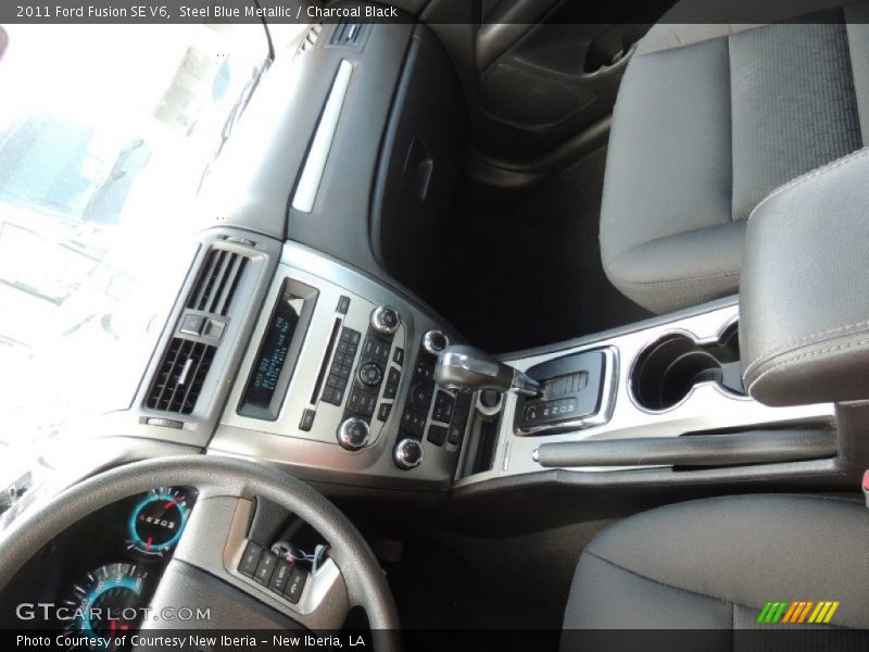 Steel Blue Metallic / Charcoal Black 2011 Ford Fusion SE V6