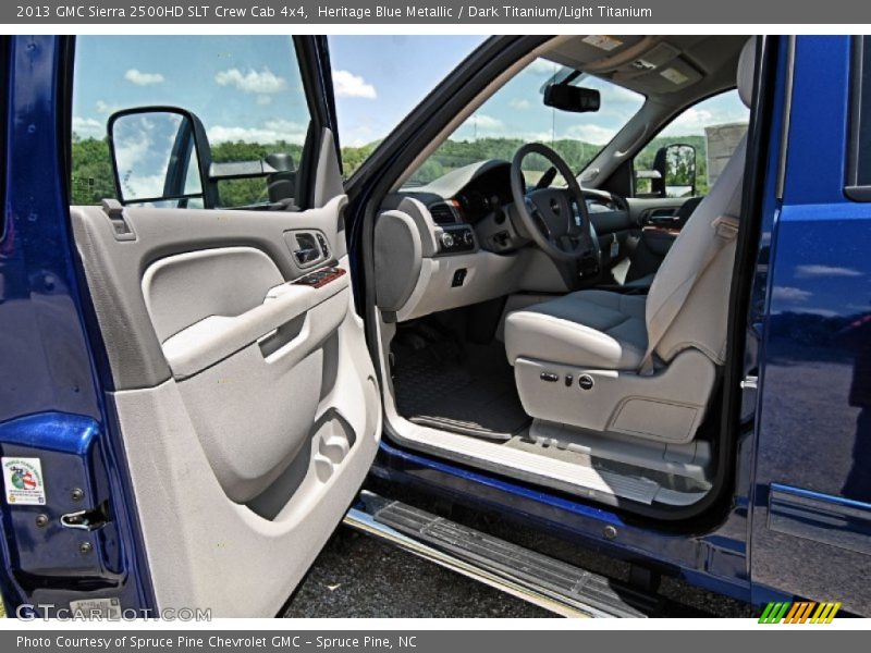 Heritage Blue Metallic / Dark Titanium/Light Titanium 2013 GMC Sierra 2500HD SLT Crew Cab 4x4