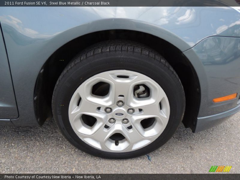 Steel Blue Metallic / Charcoal Black 2011 Ford Fusion SE V6