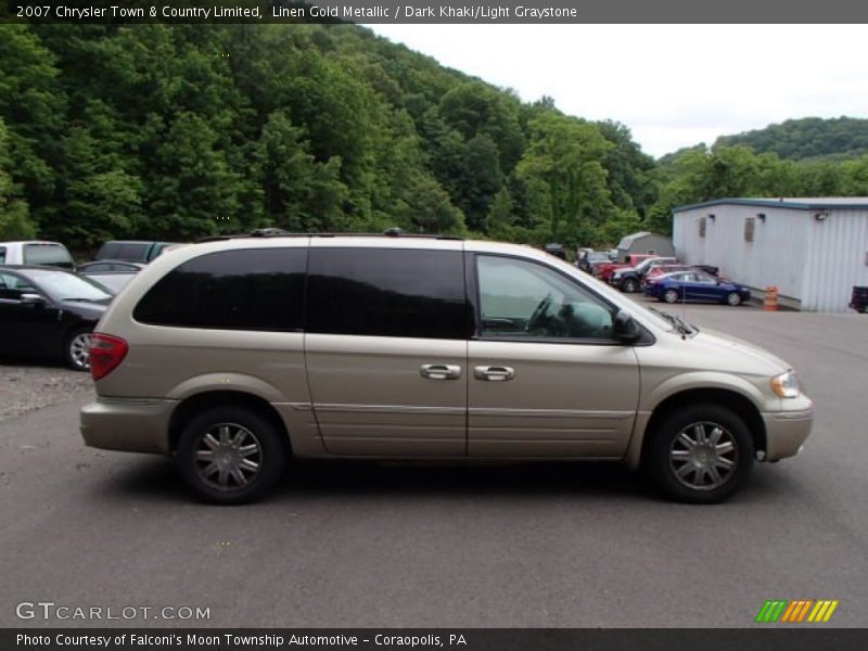Linen Gold Metallic / Dark Khaki/Light Graystone 2007 Chrysler Town & Country Limited