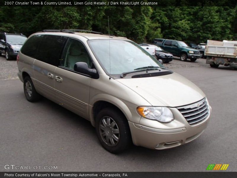 Linen Gold Metallic / Dark Khaki/Light Graystone 2007 Chrysler Town & Country Limited