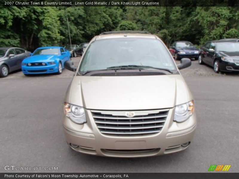 Linen Gold Metallic / Dark Khaki/Light Graystone 2007 Chrysler Town & Country Limited