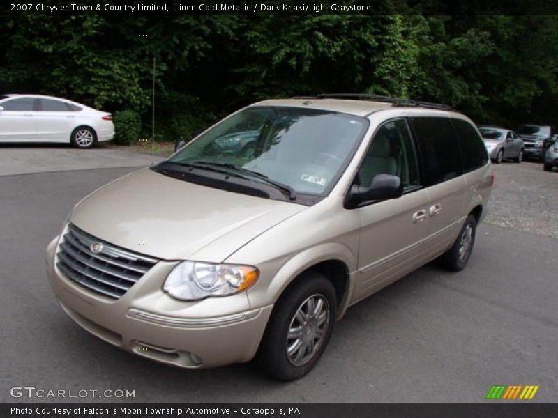 Linen Gold Metallic / Dark Khaki/Light Graystone 2007 Chrysler Town & Country Limited