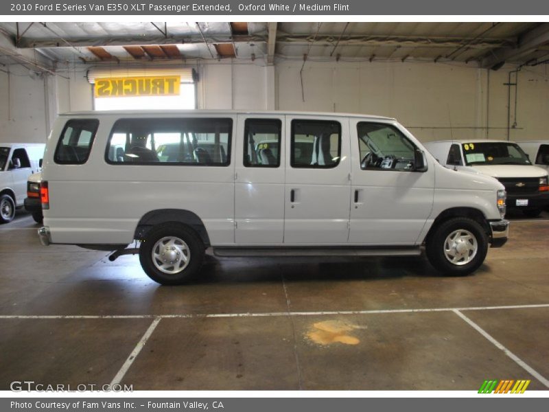Oxford White / Medium Flint 2010 Ford E Series Van E350 XLT Passenger Extended