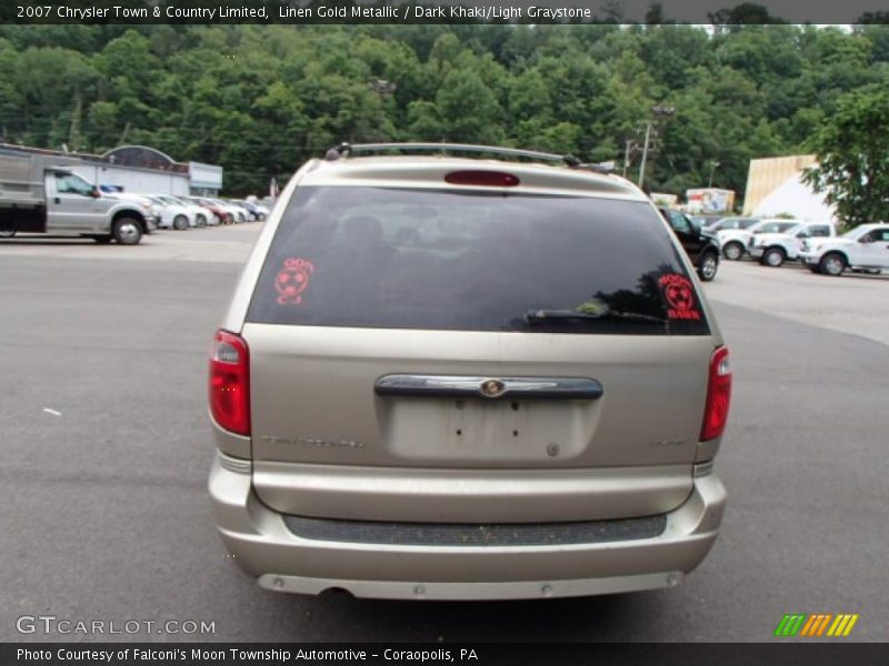 Linen Gold Metallic / Dark Khaki/Light Graystone 2007 Chrysler Town & Country Limited