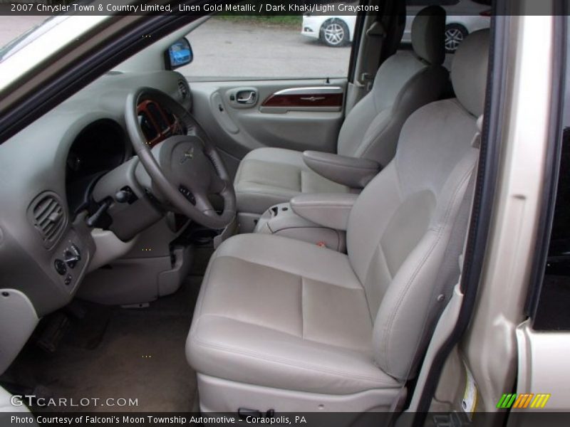 Linen Gold Metallic / Dark Khaki/Light Graystone 2007 Chrysler Town & Country Limited