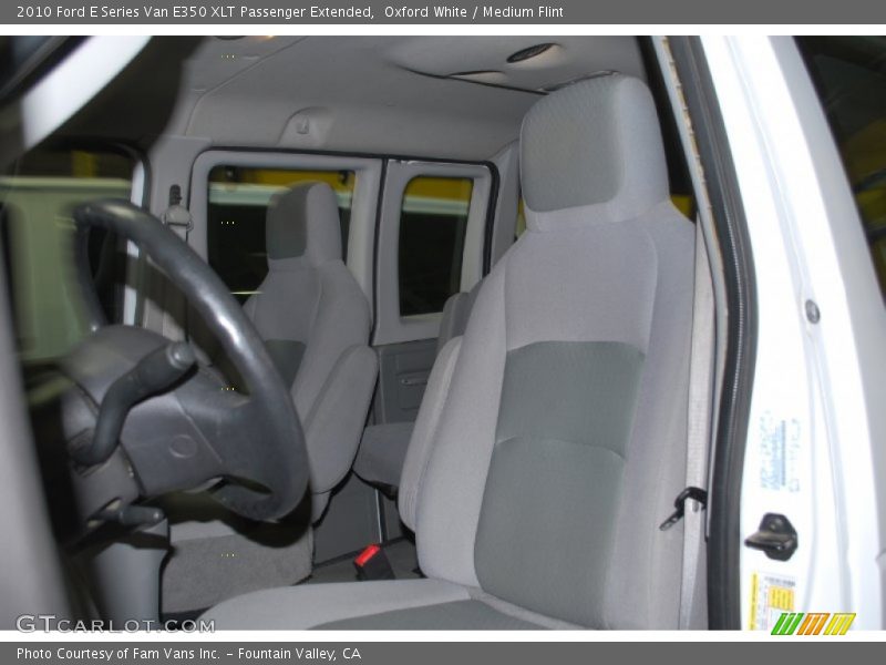Oxford White / Medium Flint 2010 Ford E Series Van E350 XLT Passenger Extended