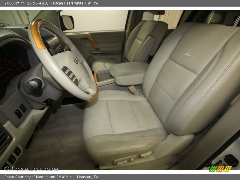 Tuscan Pearl White / Willow 2005 Infiniti QX 56 4WD