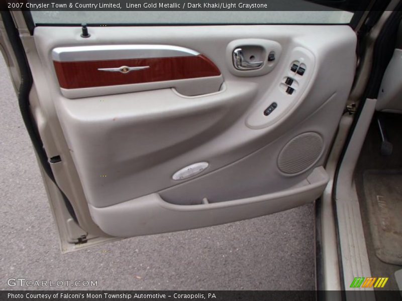 Linen Gold Metallic / Dark Khaki/Light Graystone 2007 Chrysler Town & Country Limited
