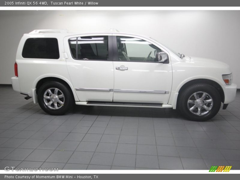 Tuscan Pearl White / Willow 2005 Infiniti QX 56 4WD
