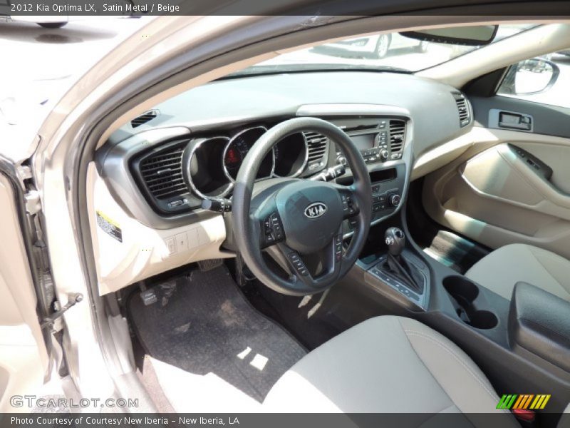 Satin Metal / Beige 2012 Kia Optima LX