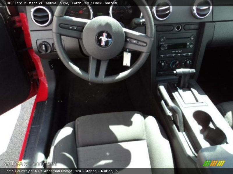 Torch Red / Dark Charcoal 2005 Ford Mustang V6 Deluxe Coupe