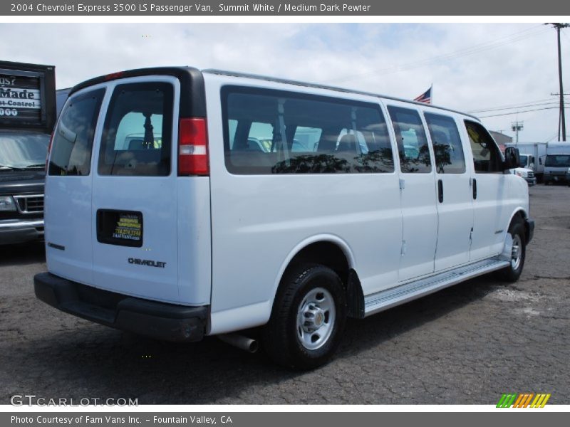 Summit White / Medium Dark Pewter 2004 Chevrolet Express 3500 LS Passenger Van