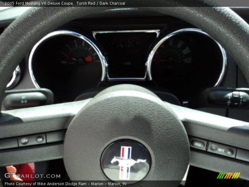 Torch Red / Dark Charcoal 2005 Ford Mustang V6 Deluxe Coupe