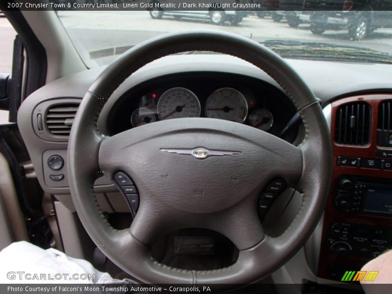 Linen Gold Metallic / Dark Khaki/Light Graystone 2007 Chrysler Town & Country Limited