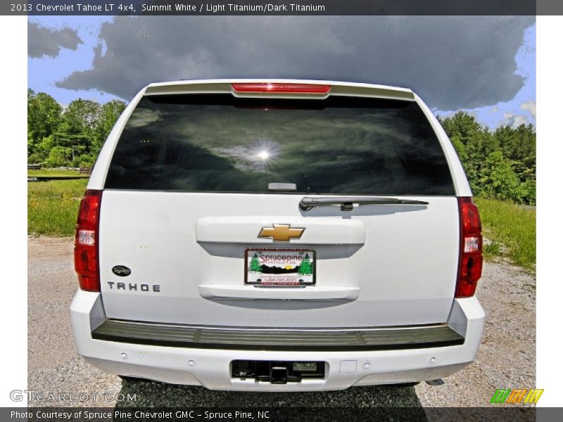 Summit White / Light Titanium/Dark Titanium 2013 Chevrolet Tahoe LT 4x4