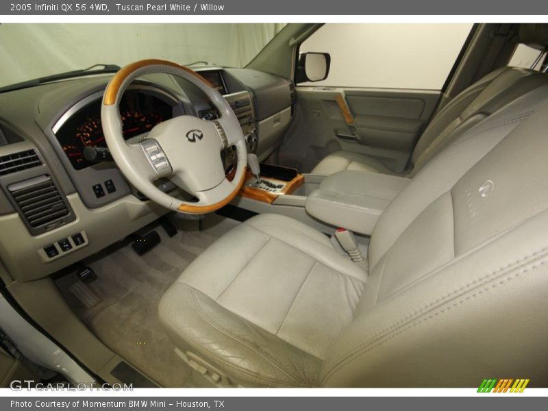 Tuscan Pearl White / Willow 2005 Infiniti QX 56 4WD