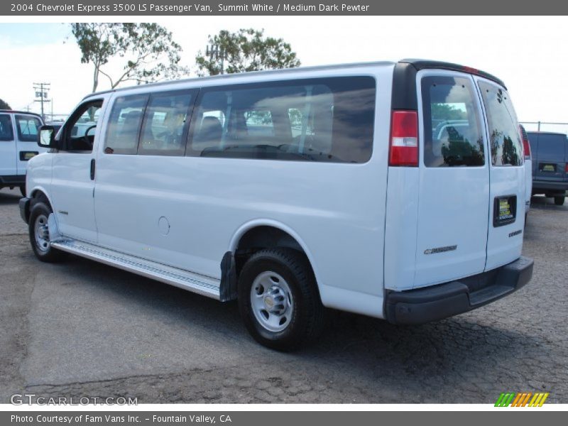 Summit White / Medium Dark Pewter 2004 Chevrolet Express 3500 LS Passenger Van