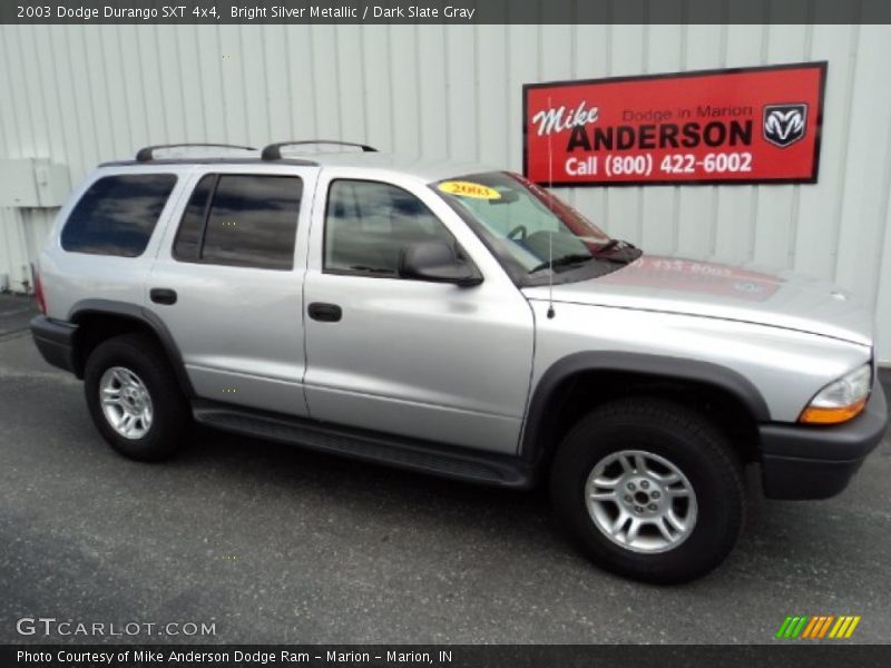 Bright Silver Metallic / Dark Slate Gray 2003 Dodge Durango SXT 4x4