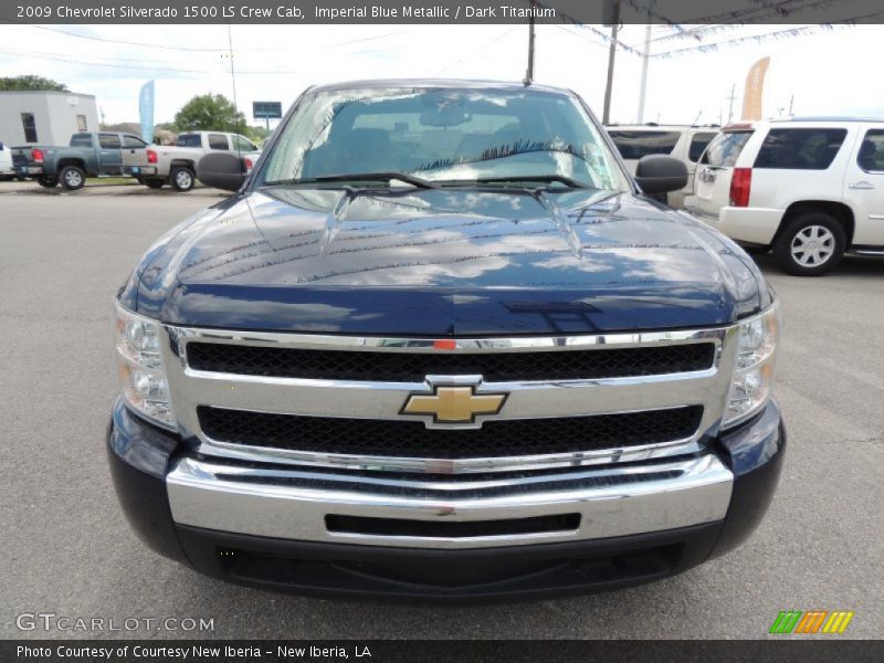 Imperial Blue Metallic / Dark Titanium 2009 Chevrolet Silverado 1500 LS Crew Cab