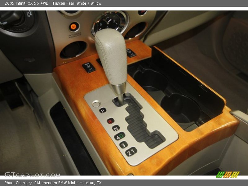 Tuscan Pearl White / Willow 2005 Infiniti QX 56 4WD