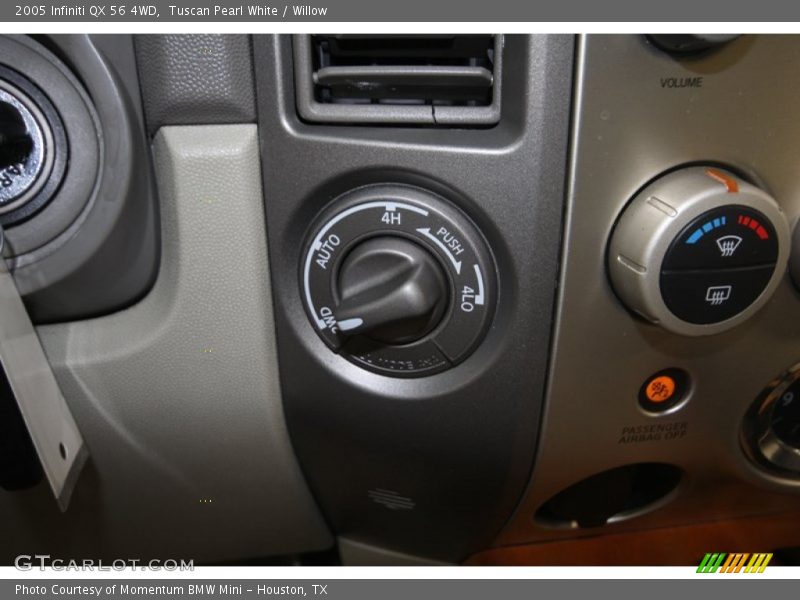 Tuscan Pearl White / Willow 2005 Infiniti QX 56 4WD