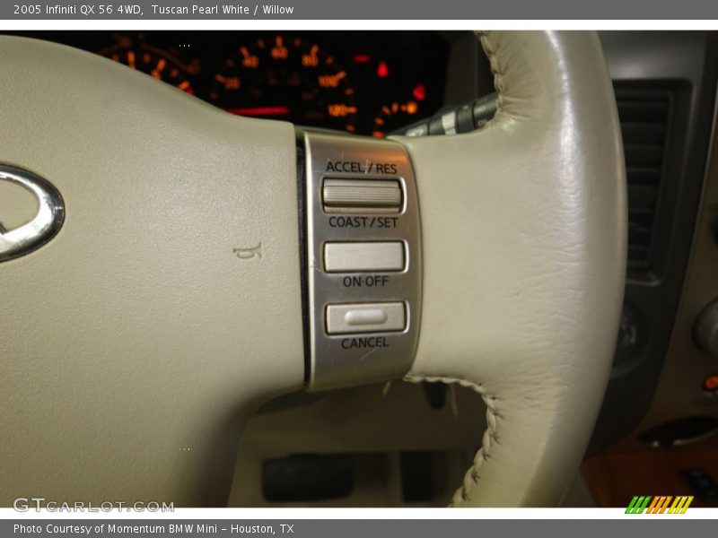 Tuscan Pearl White / Willow 2005 Infiniti QX 56 4WD