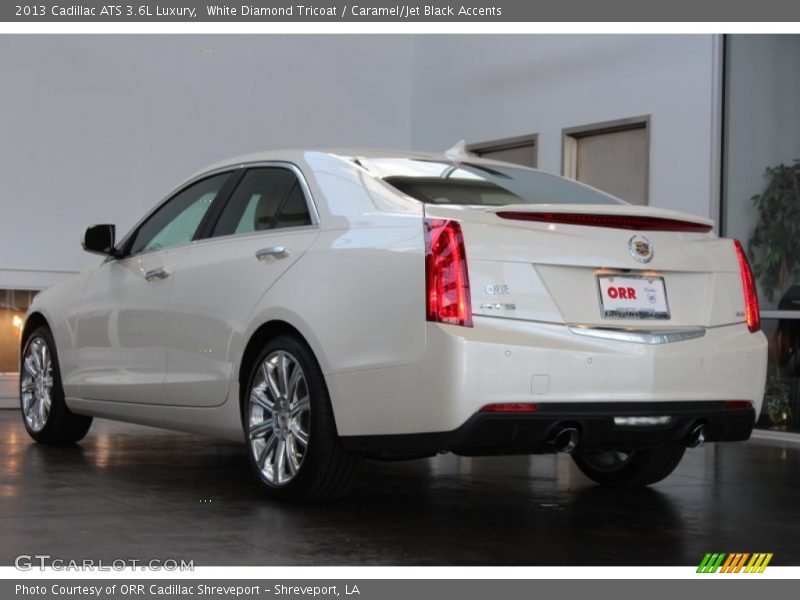White Diamond Tricoat / Caramel/Jet Black Accents 2013 Cadillac ATS 3.6L Luxury