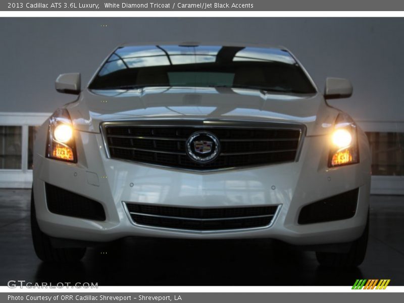 White Diamond Tricoat / Caramel/Jet Black Accents 2013 Cadillac ATS 3.6L Luxury