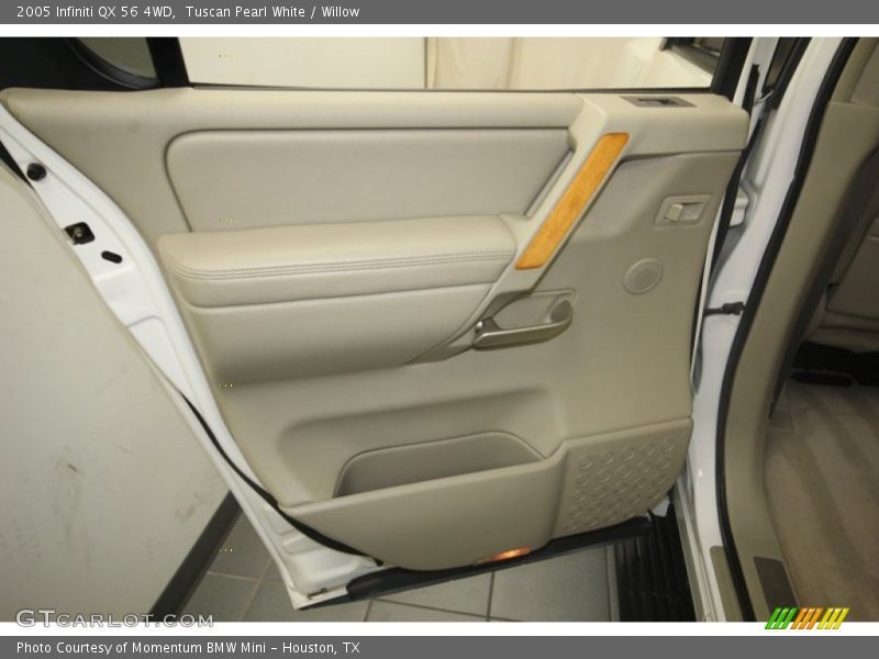 Tuscan Pearl White / Willow 2005 Infiniti QX 56 4WD