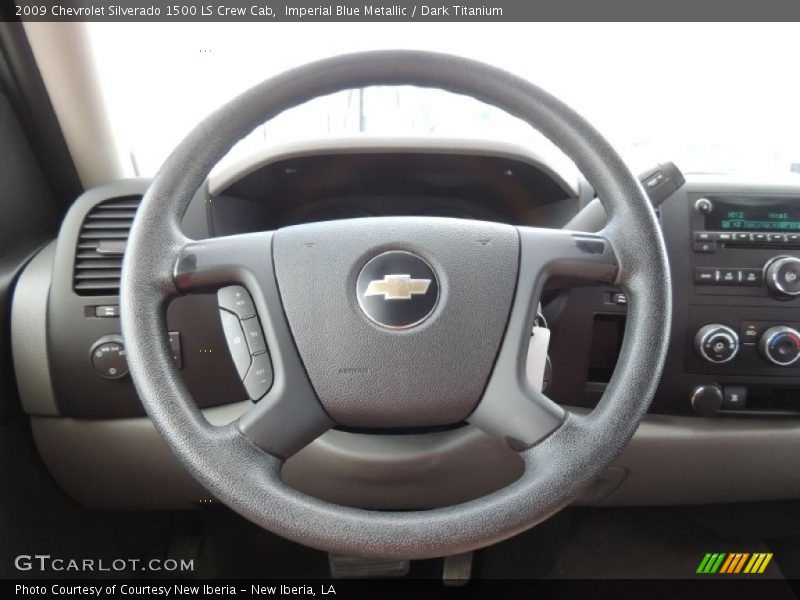 Imperial Blue Metallic / Dark Titanium 2009 Chevrolet Silverado 1500 LS Crew Cab
