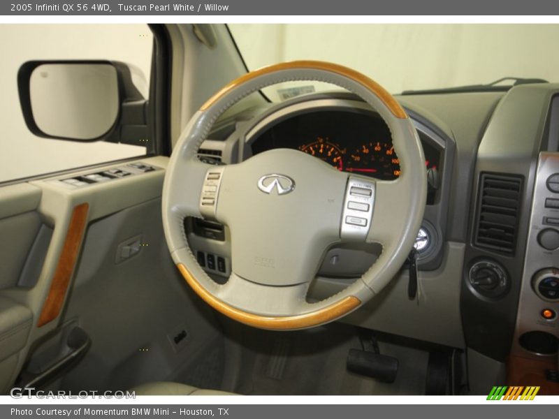 Tuscan Pearl White / Willow 2005 Infiniti QX 56 4WD