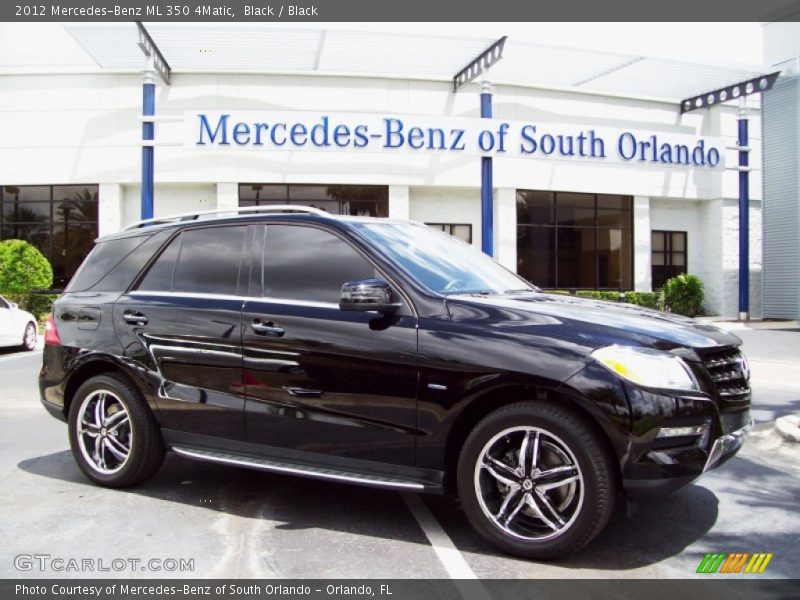 Black / Black 2012 Mercedes-Benz ML 350 4Matic