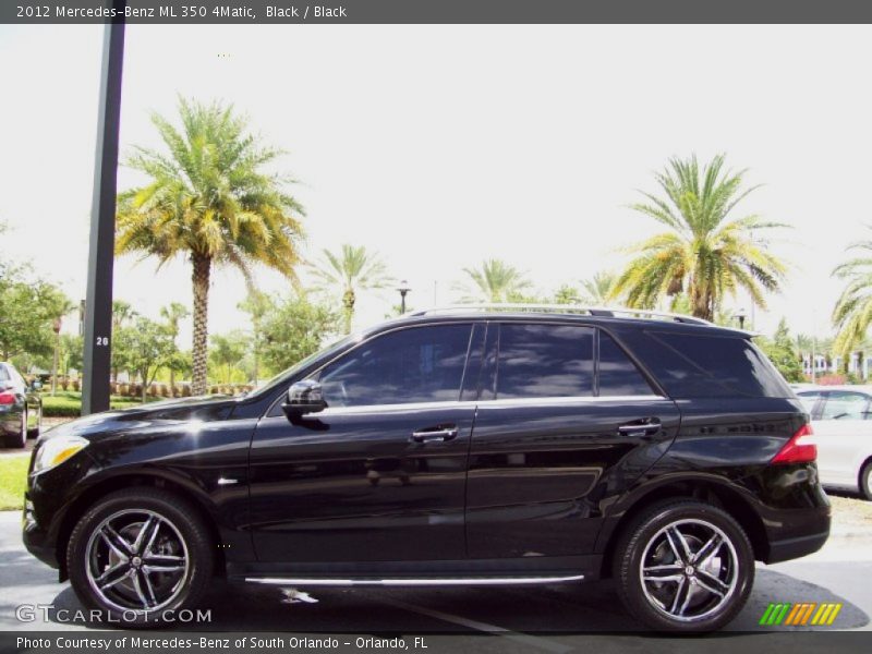 Black / Black 2012 Mercedes-Benz ML 350 4Matic