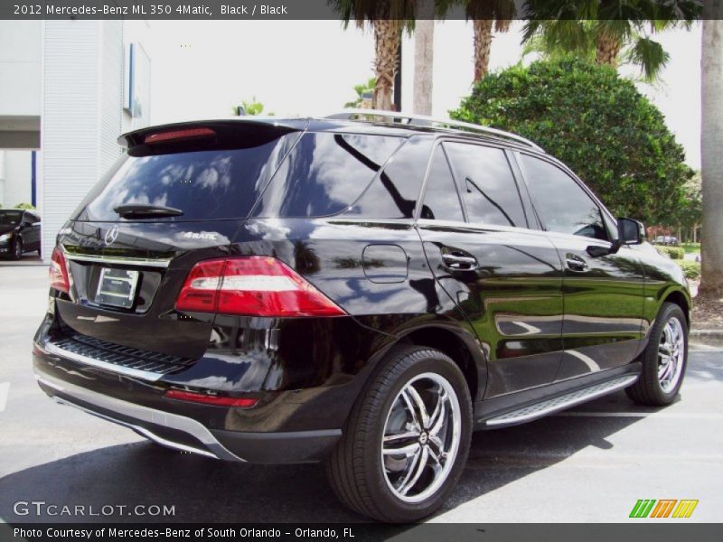 Black / Black 2012 Mercedes-Benz ML 350 4Matic