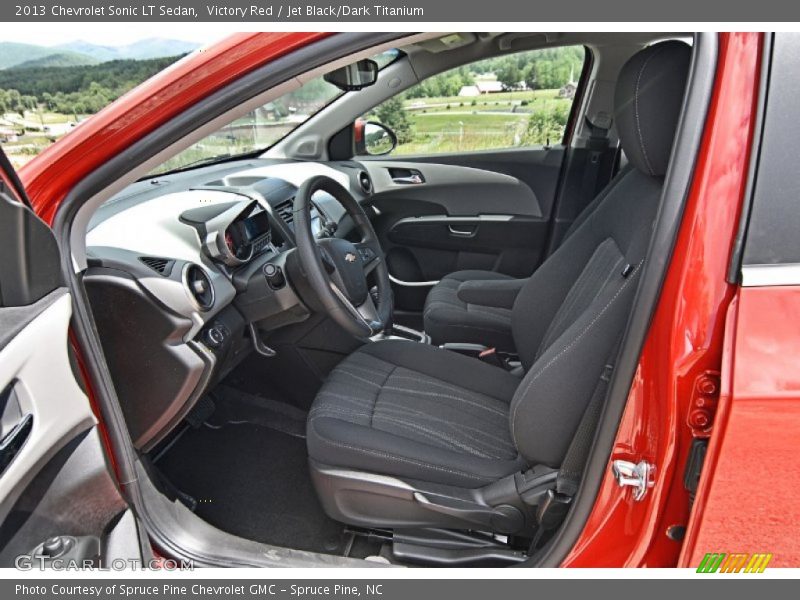 Victory Red / Jet Black/Dark Titanium 2013 Chevrolet Sonic LT Sedan