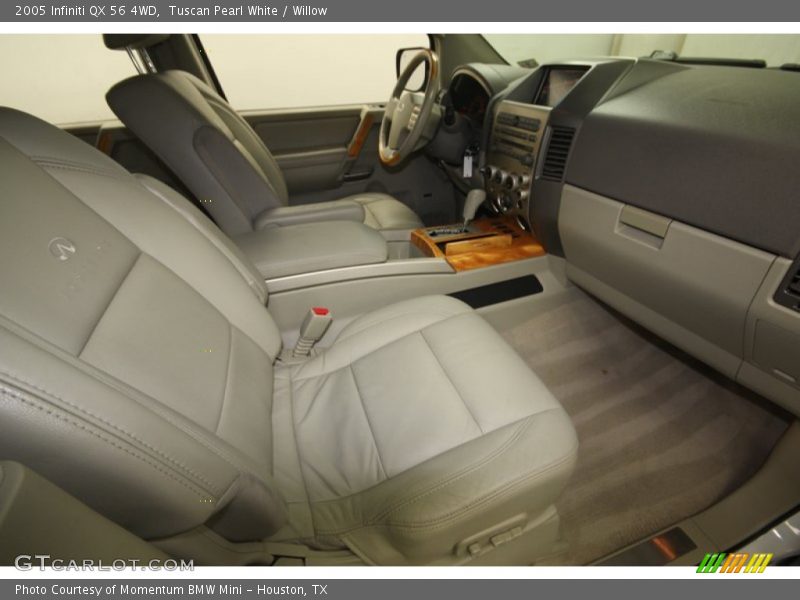 Tuscan Pearl White / Willow 2005 Infiniti QX 56 4WD