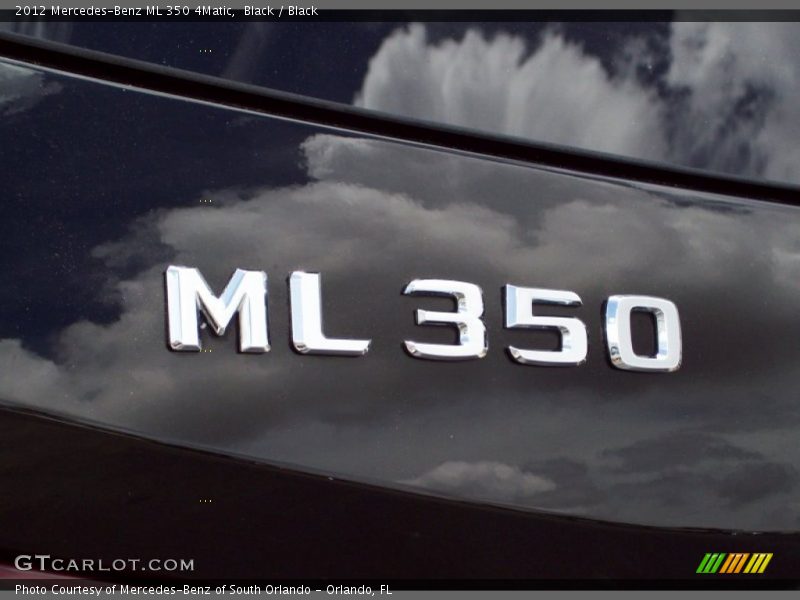 Black / Black 2012 Mercedes-Benz ML 350 4Matic
