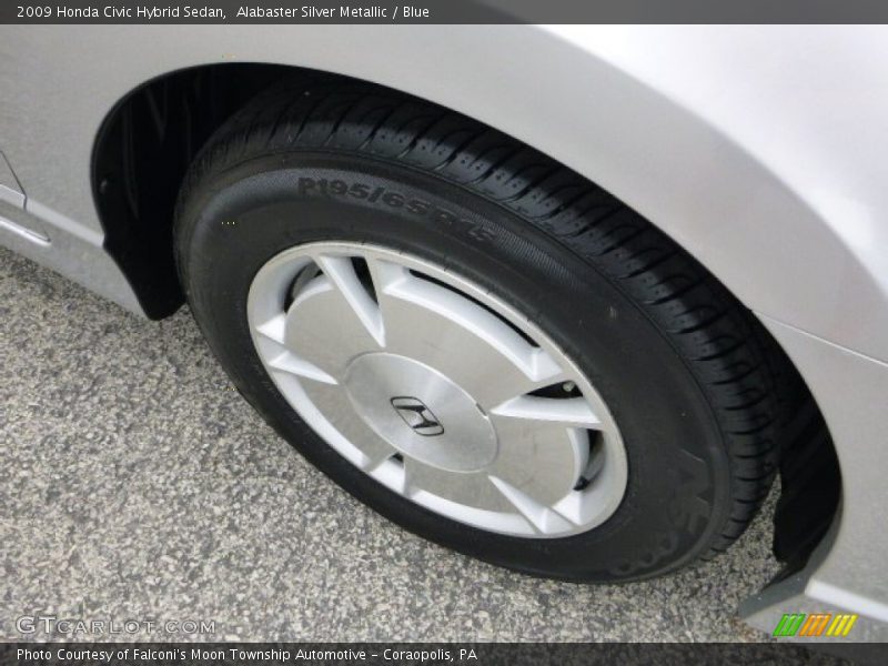 Alabaster Silver Metallic / Blue 2009 Honda Civic Hybrid Sedan