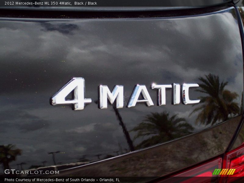 Black / Black 2012 Mercedes-Benz ML 350 4Matic