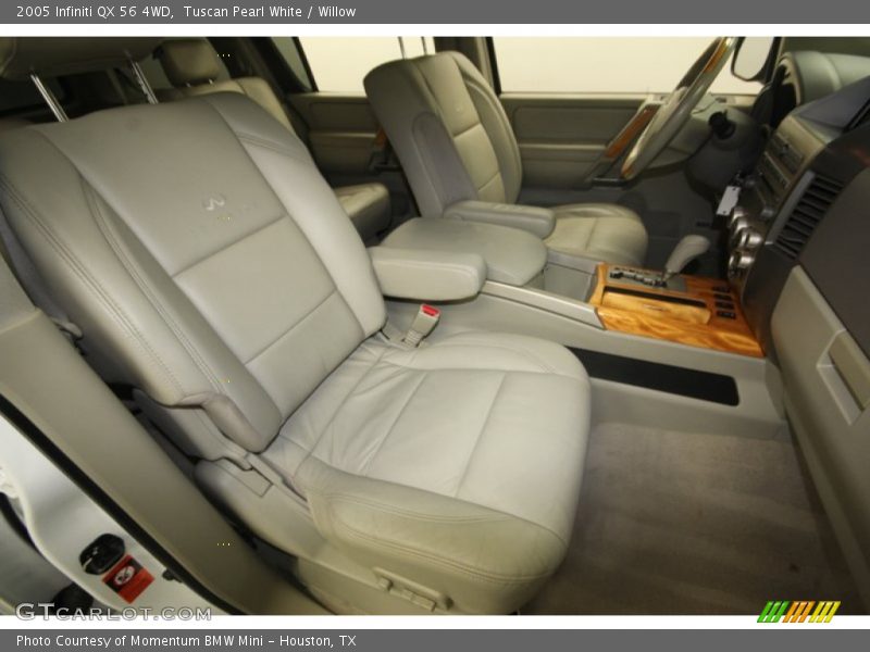 Tuscan Pearl White / Willow 2005 Infiniti QX 56 4WD