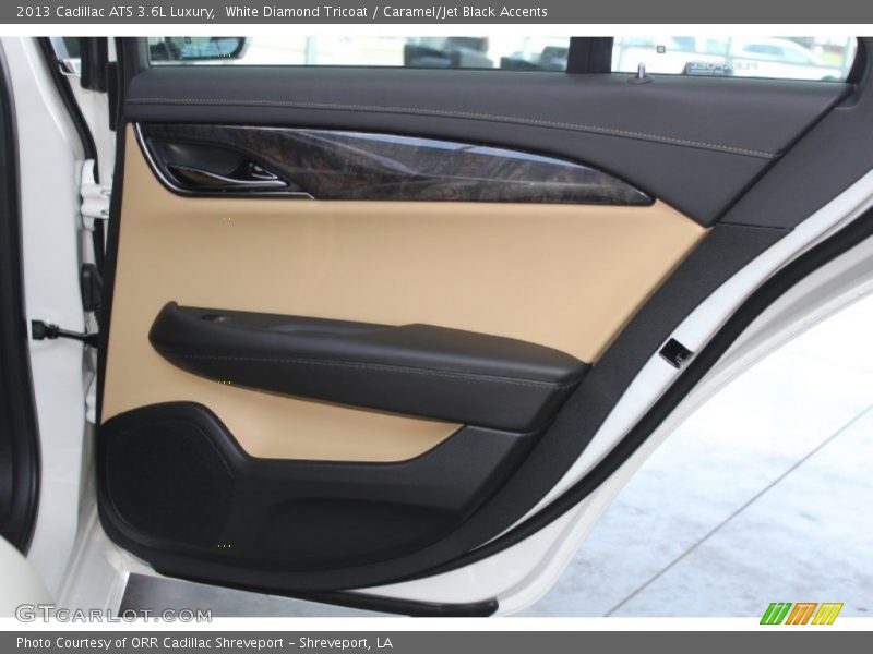 White Diamond Tricoat / Caramel/Jet Black Accents 2013 Cadillac ATS 3.6L Luxury