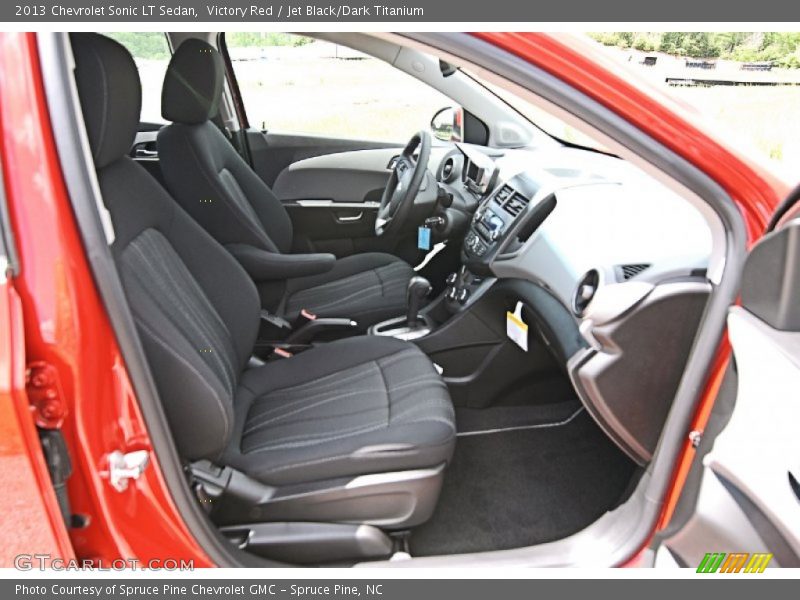 Victory Red / Jet Black/Dark Titanium 2013 Chevrolet Sonic LT Sedan