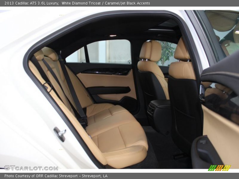 White Diamond Tricoat / Caramel/Jet Black Accents 2013 Cadillac ATS 3.6L Luxury